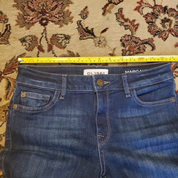 DL1961 Margaux Instasculpt Ankle Skinny Dark Wash Jeans Winter Women's Size 28 - Picture 12 of 16